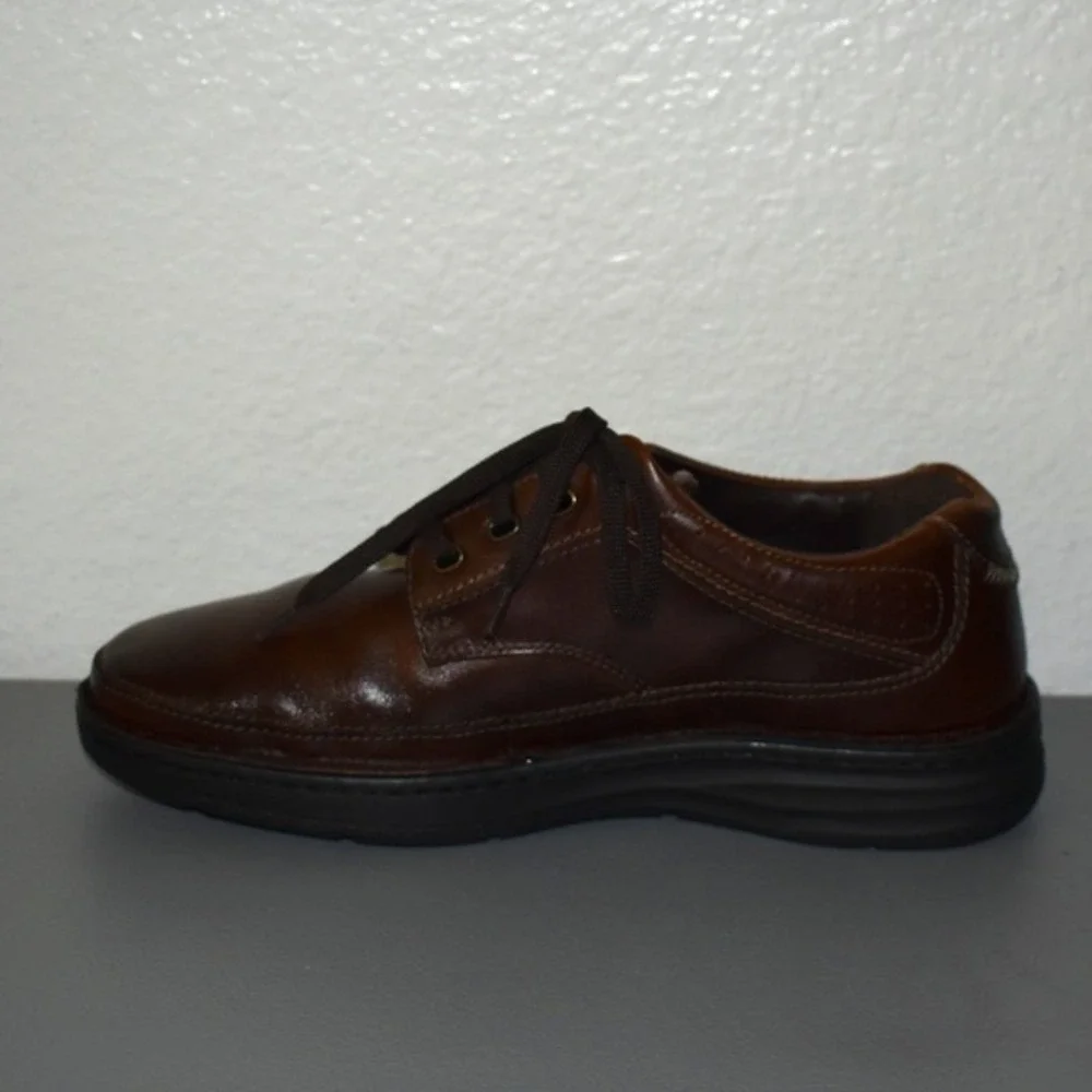 Drew Toledo Oxford Shoes Mens Brown Leather Lace Up‎ Comfort Orthopedic